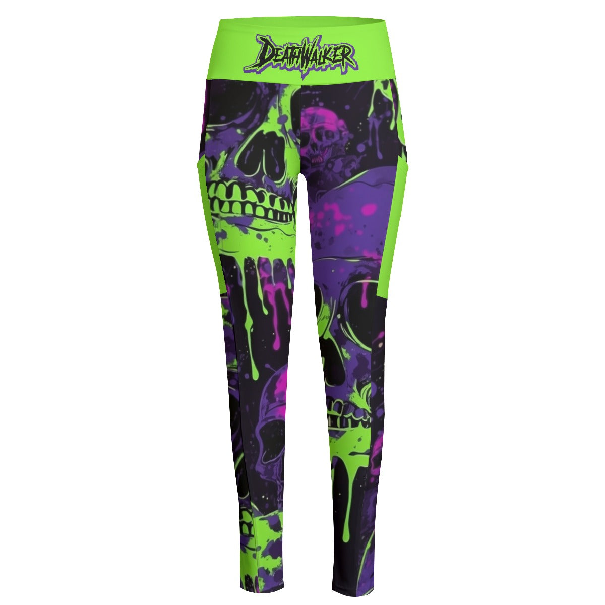 Deathwalker High Waist Leggings With Side Pocket