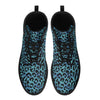 Men's Blue Leopard Combat Boots