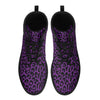 Men's Purple Leopard Combat Boots