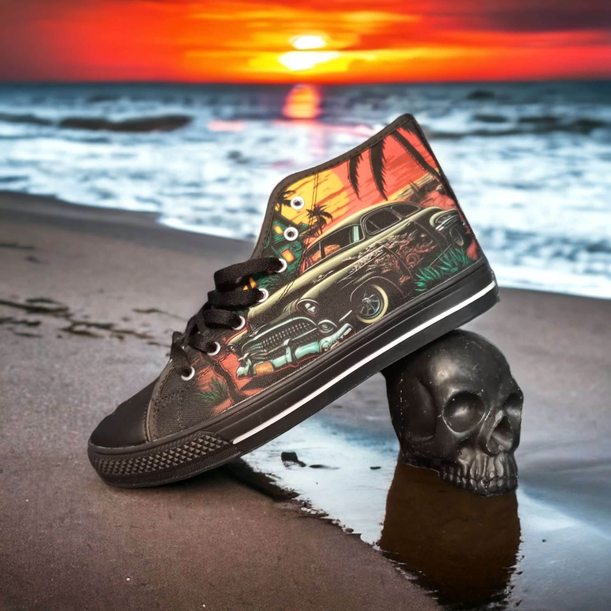 American Classic Hot Rod Men's Psychobilly High Top Shoes