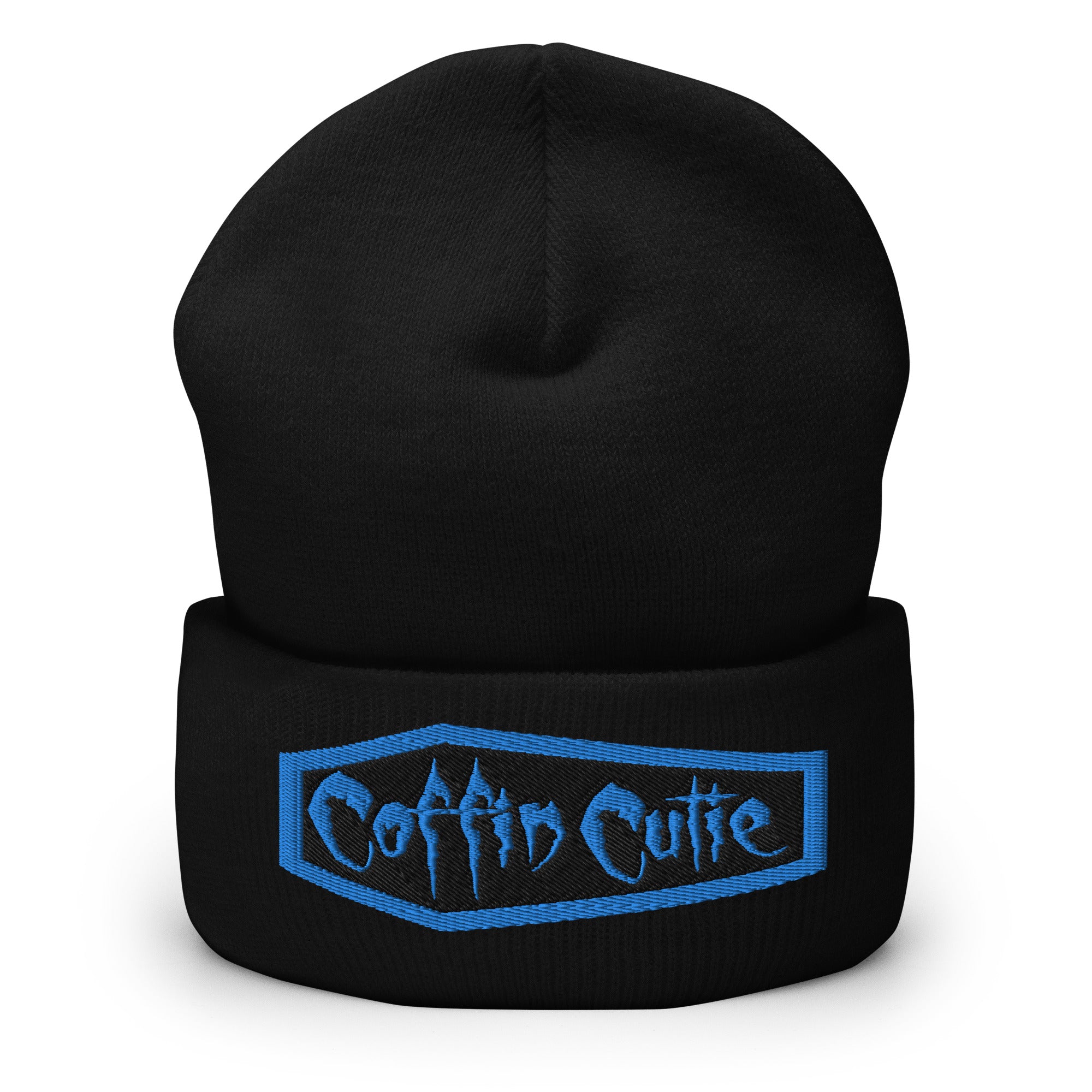 Coffin Cutie (Blue) Cuffed Beanie