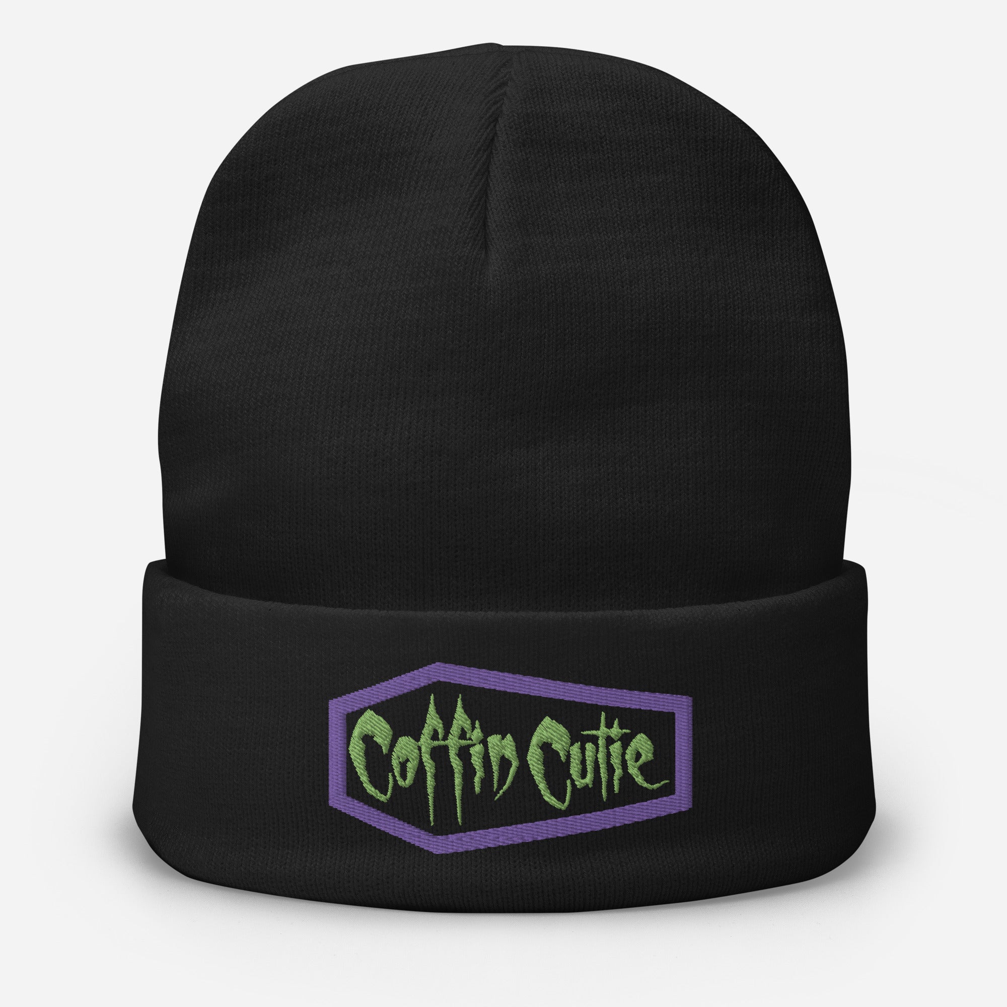 Coffin Cutie Embroidered Beanie