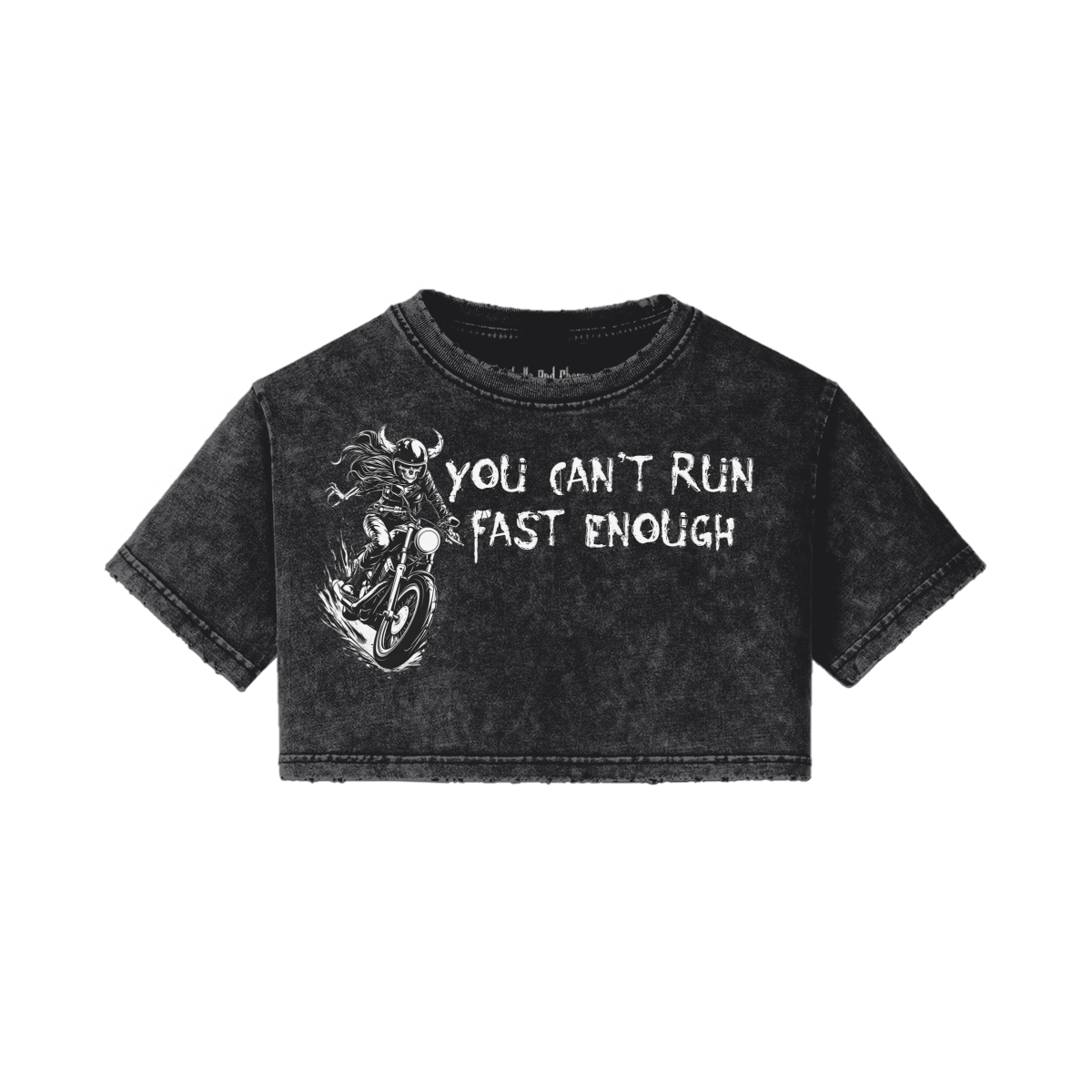 ''You can't Run Fast Enough'' Crop Top