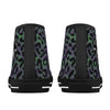 Psycho Leopard Animal Print Women's Psychobilly High Top Shoes