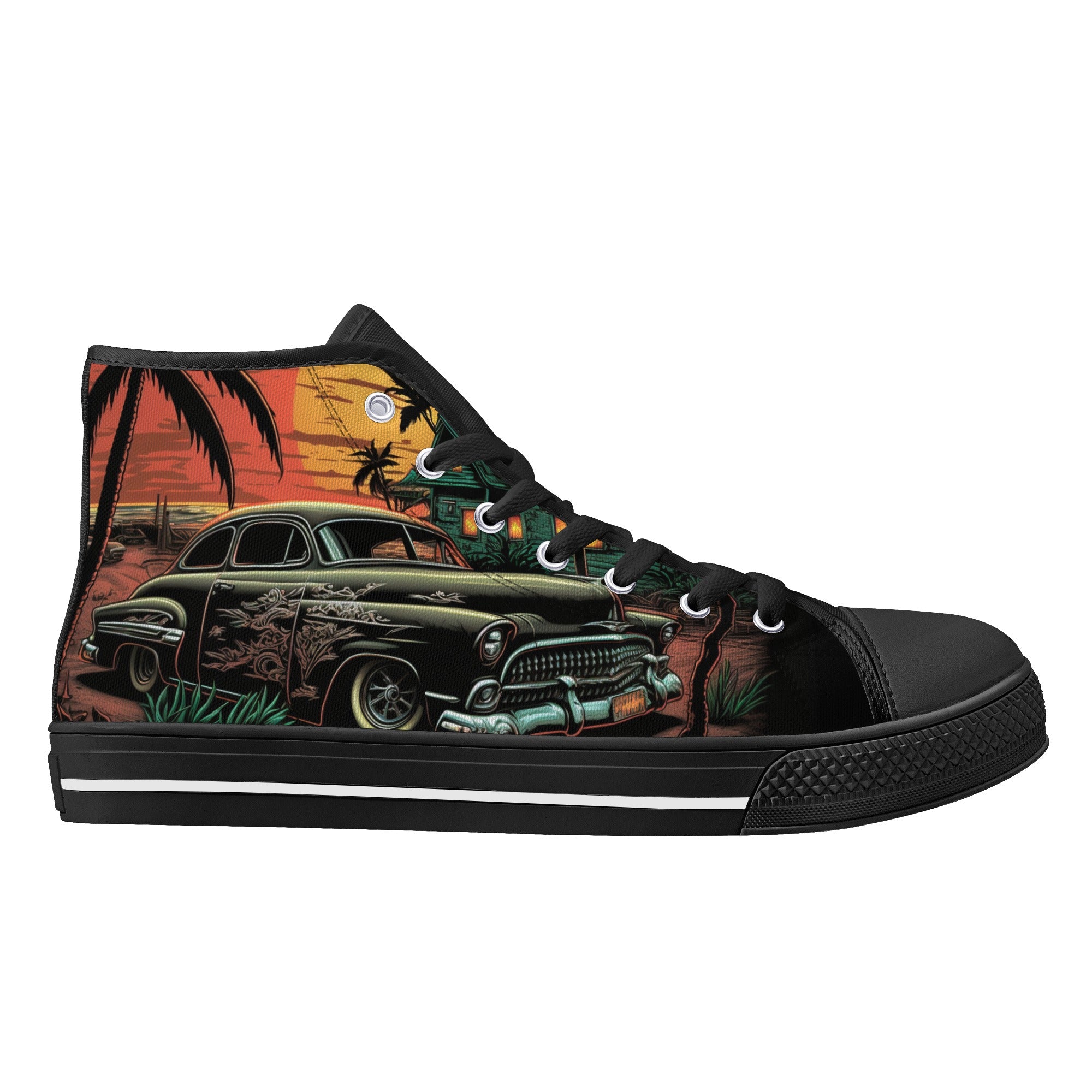 American Classic Hot Rod Men's Psychobilly High Top Shoes