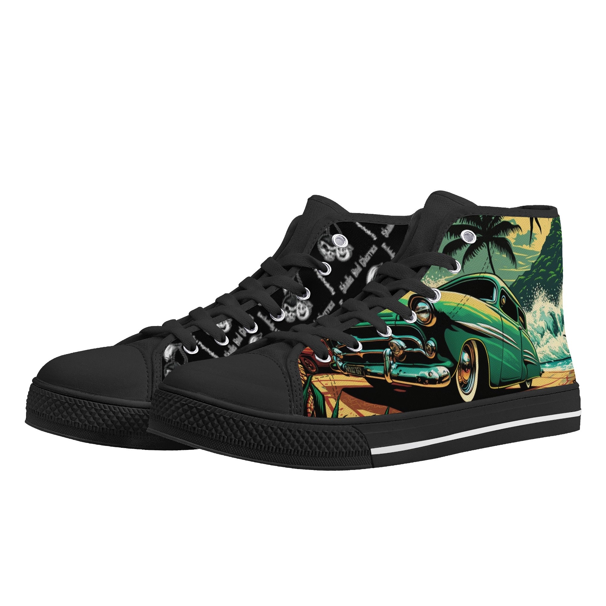 American Classic Car Men's Psychobilly High Top Shoes