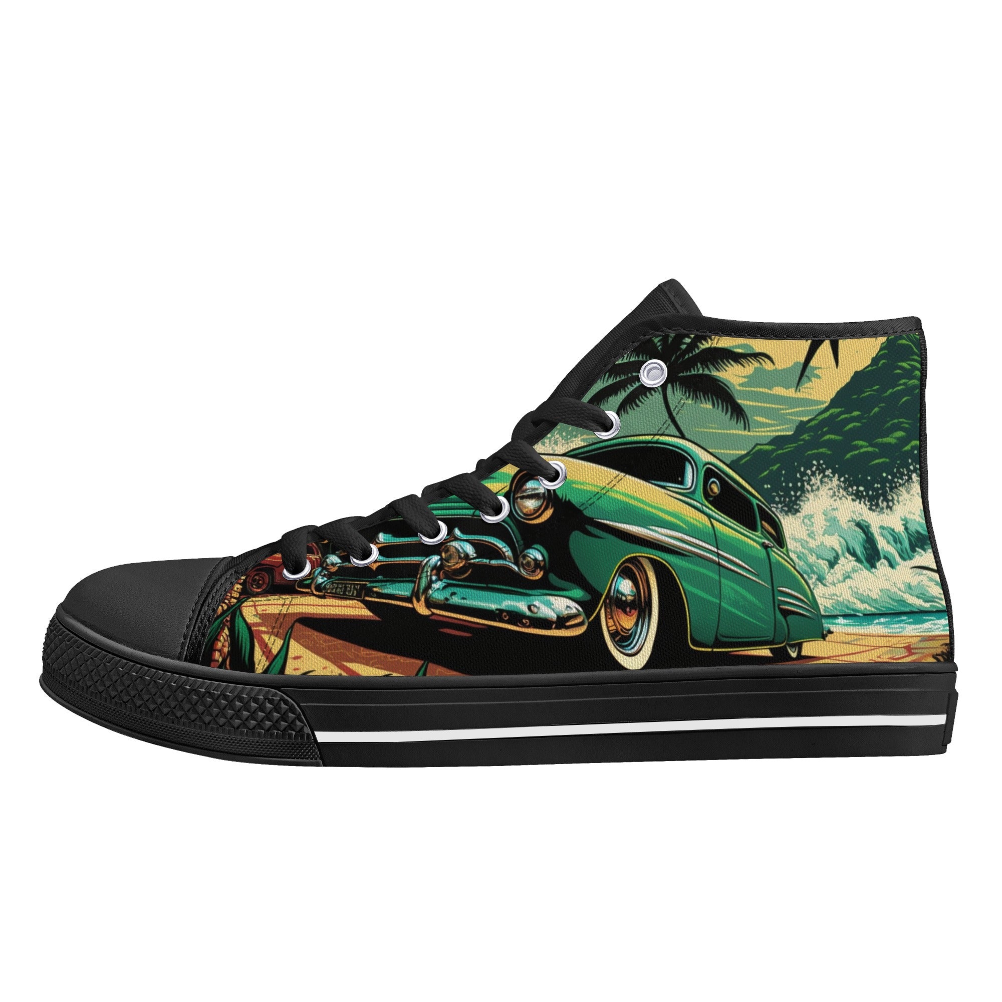 American Classic Car Men's Psychobilly High Top Shoes