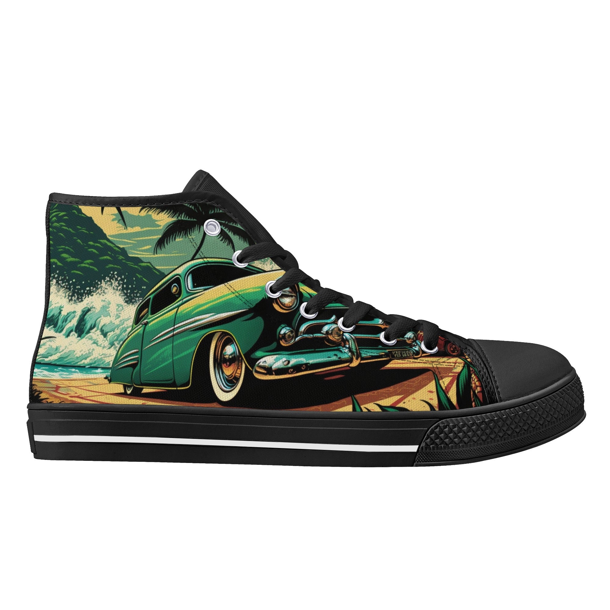 American Classic Car Men's Psychobilly High Top Shoes