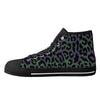 Psycho Leopard Animal Print Men's Psychobilly High Top Shoes