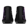 Haunted Purple Scene with  Skulls Women's Psychobilly High Top shoes