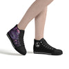 Haunted Purple Scene with  Skulls Women's Psychobilly High Top shoes