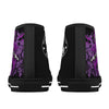 Purple Pinup paint splatter Women's Psychobilly High Top shoes