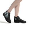 Creepy Pinup Full moon cemetery Women's Psychobilly High Top shoes