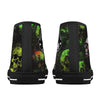 Colored ink Splatter skulls Women's Psychobilly High Top shoes