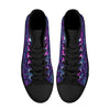 Dark Purple and Bright Pink Hawaiian Scene Men's Psychobilly High Top Shoes