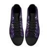 Dark Purple Skulls and Palm Trees Men's Psychobilly High Top Shoes