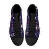 Light and Dark Purple Hawaiian and skulls Men's Psychobilly High Top Shoes