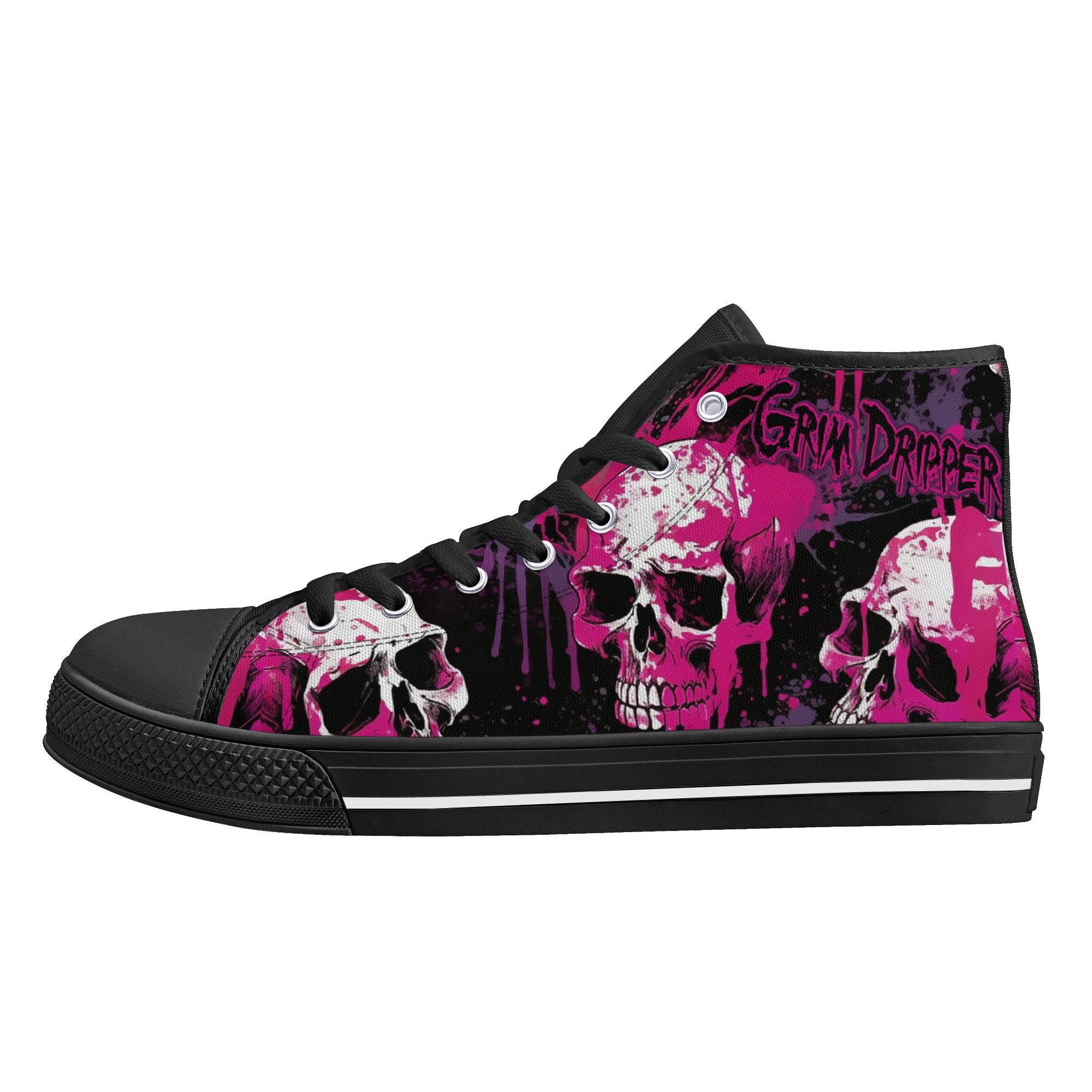 Grim Dripper Men's High Top Shoes