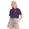 Purple Leopard Crop Top