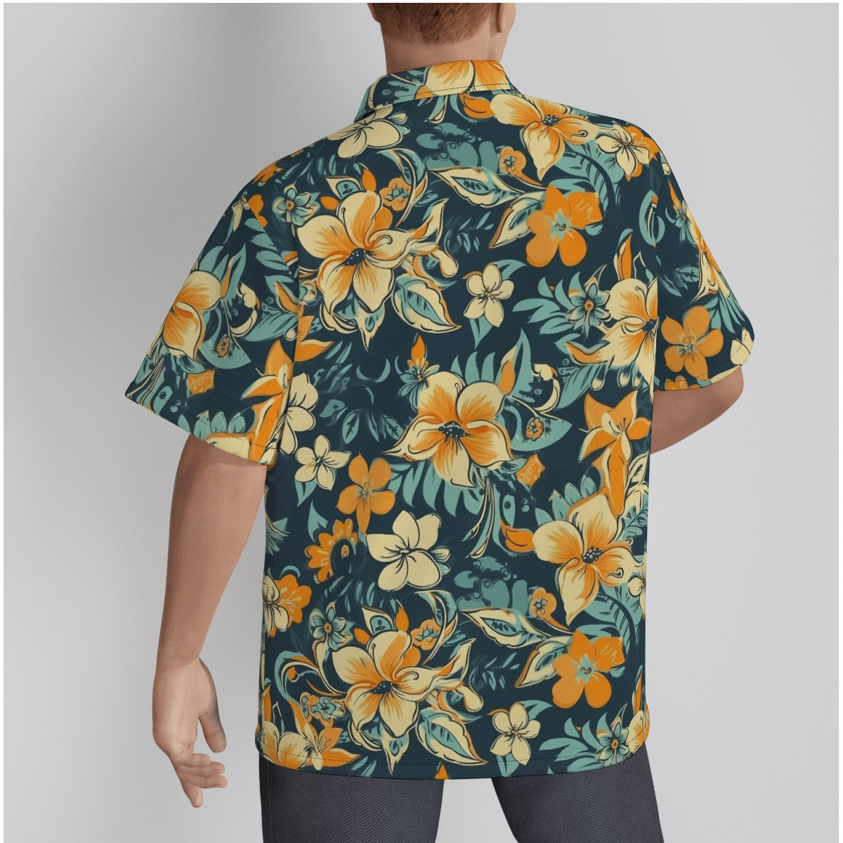 Blissful Blue Psychobilly Hawaiian Shirt