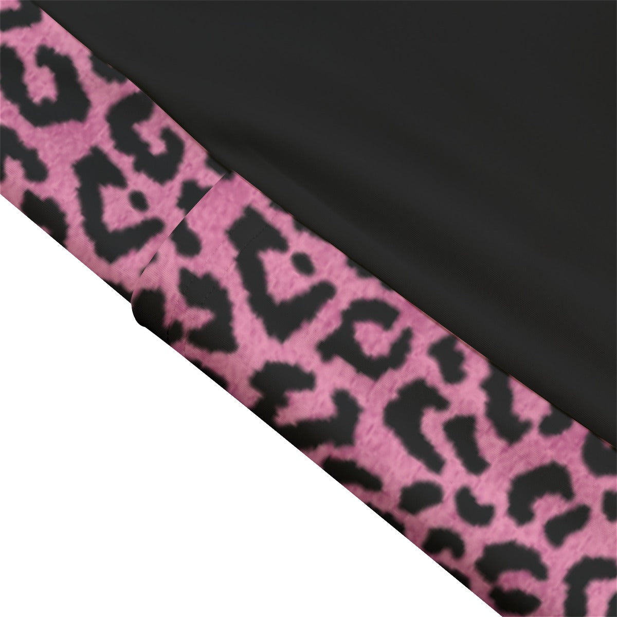 Pink Leopard High Waist Leggings With Side Pocket