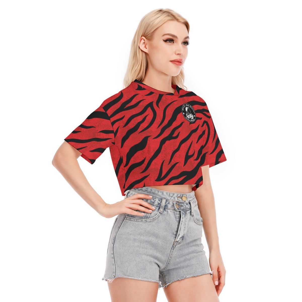 Red Zebra Crop Top