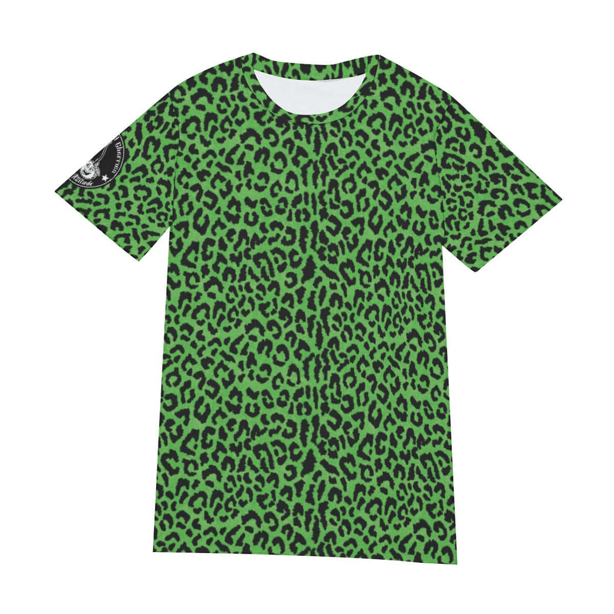 Green Leopard Full Print T-shirt