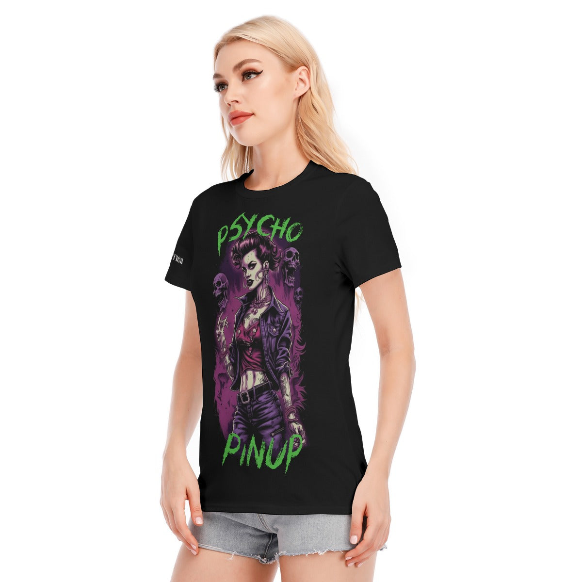 Green and Purple Psycho Pinup