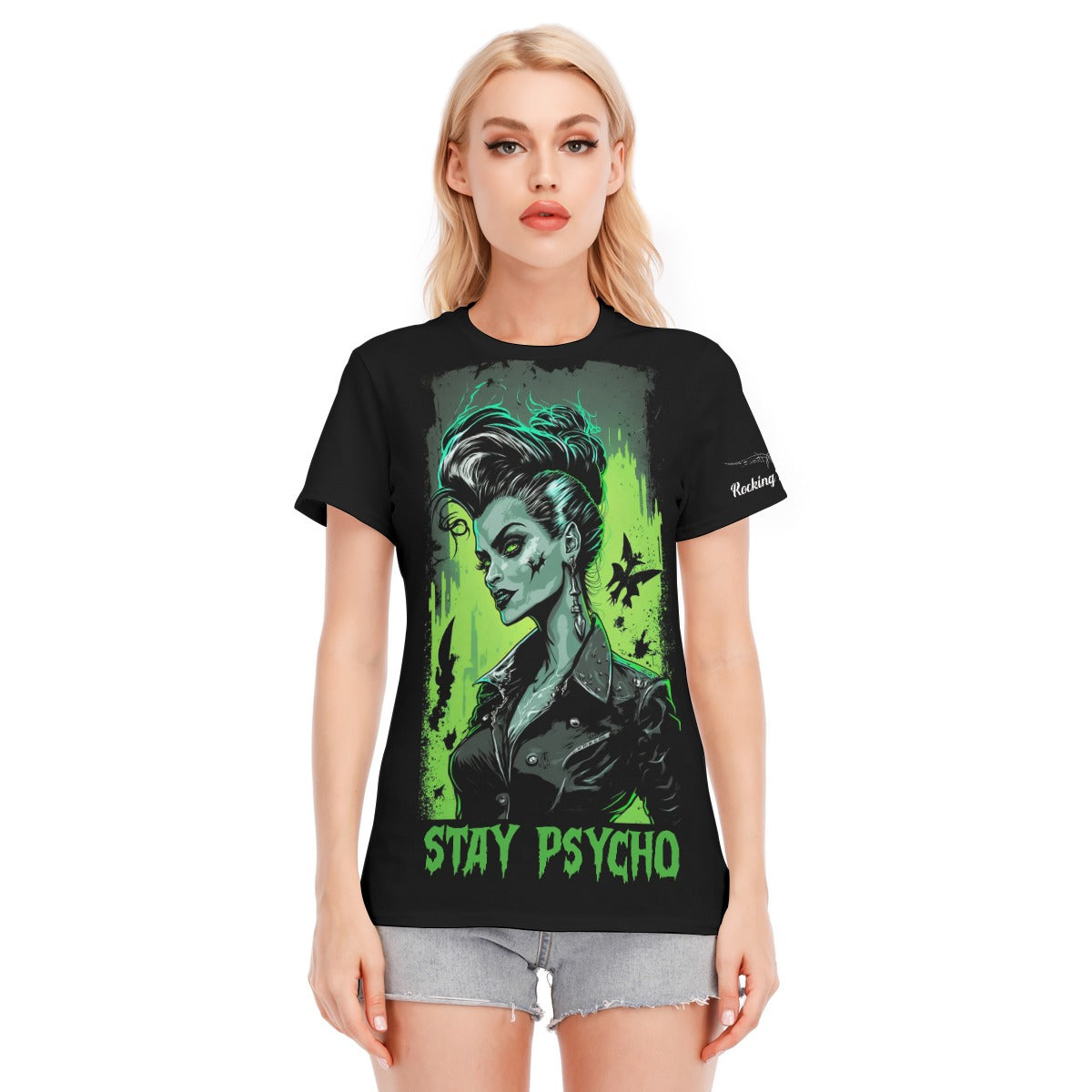 Stay Psycho ghoul Pinup Psychobilly T-shirt