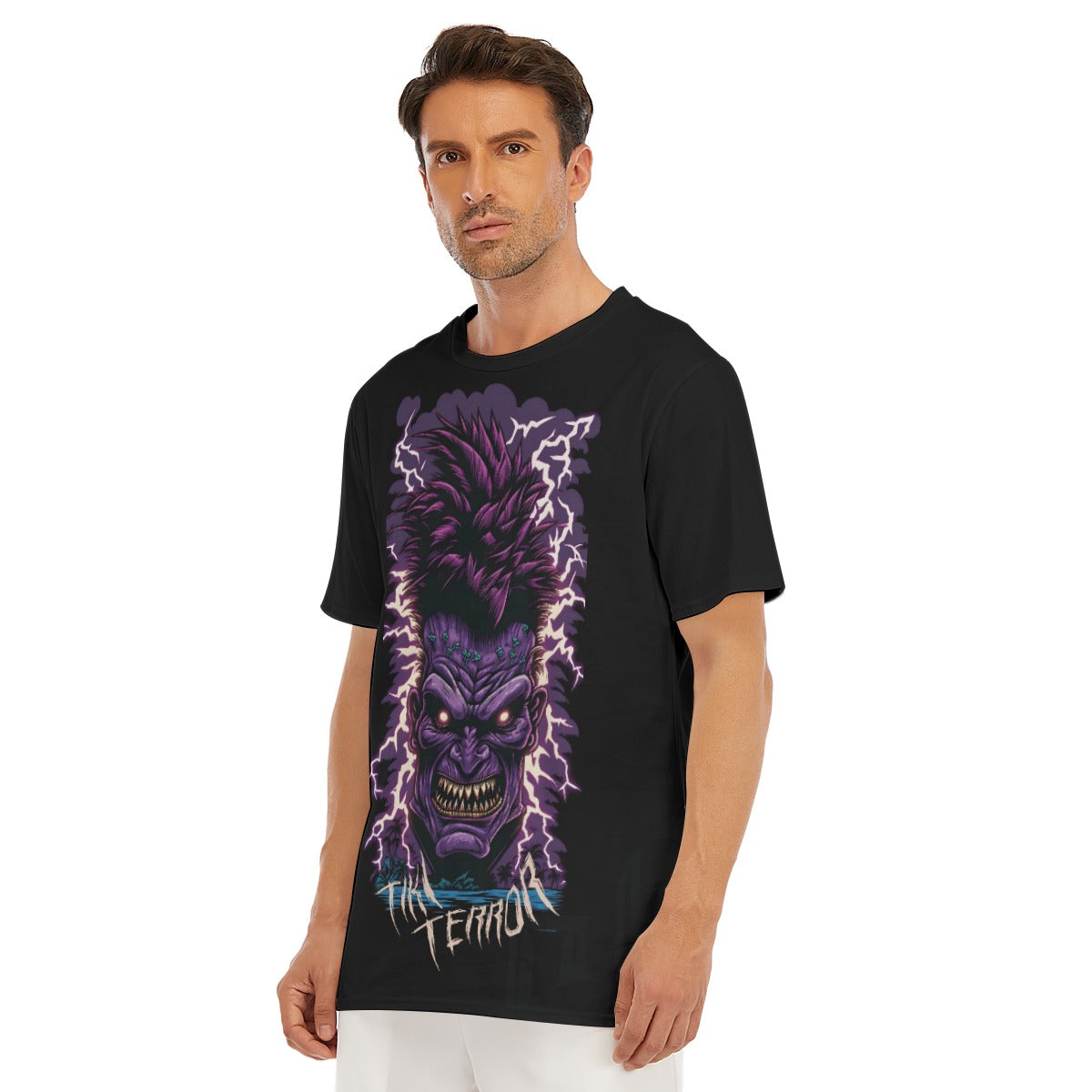 All-Over Print Men's O-Neck T-Shirt | 190GSM Cotton