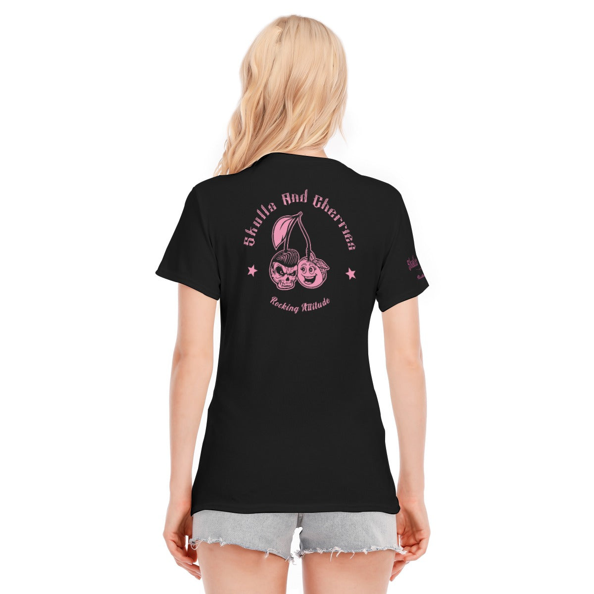 Stay Psycho Pink full moon Pinup Psychobilly T-shirt