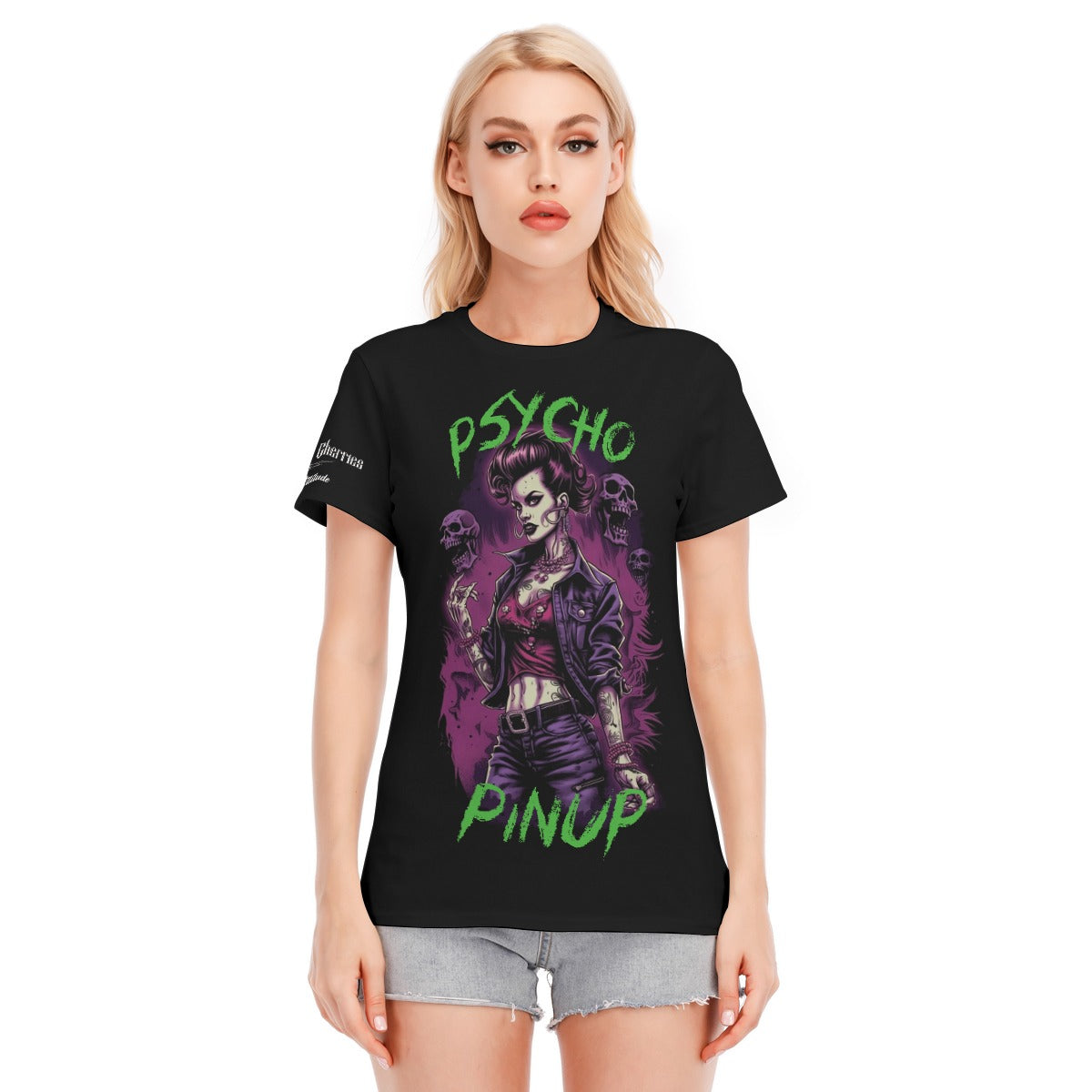 Green and Purple Psycho Pinup