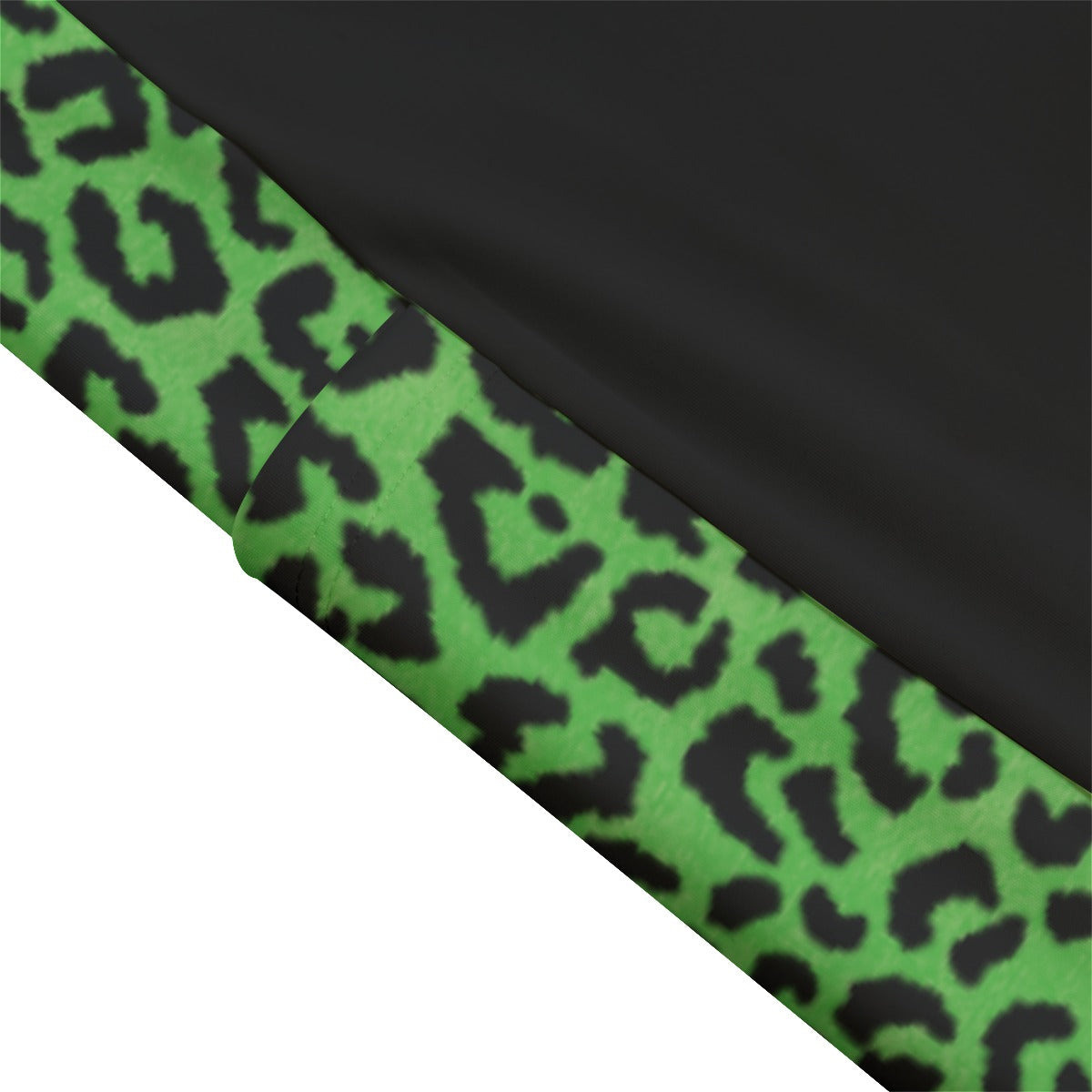 Green Leopard High Waist Leggings With Side Pocket