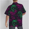 Green and Purple Floral and Skulls