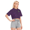 Purple Leopard Crop Top