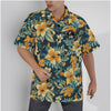 Blissful Blue Psychobilly Hawaiian Shirt