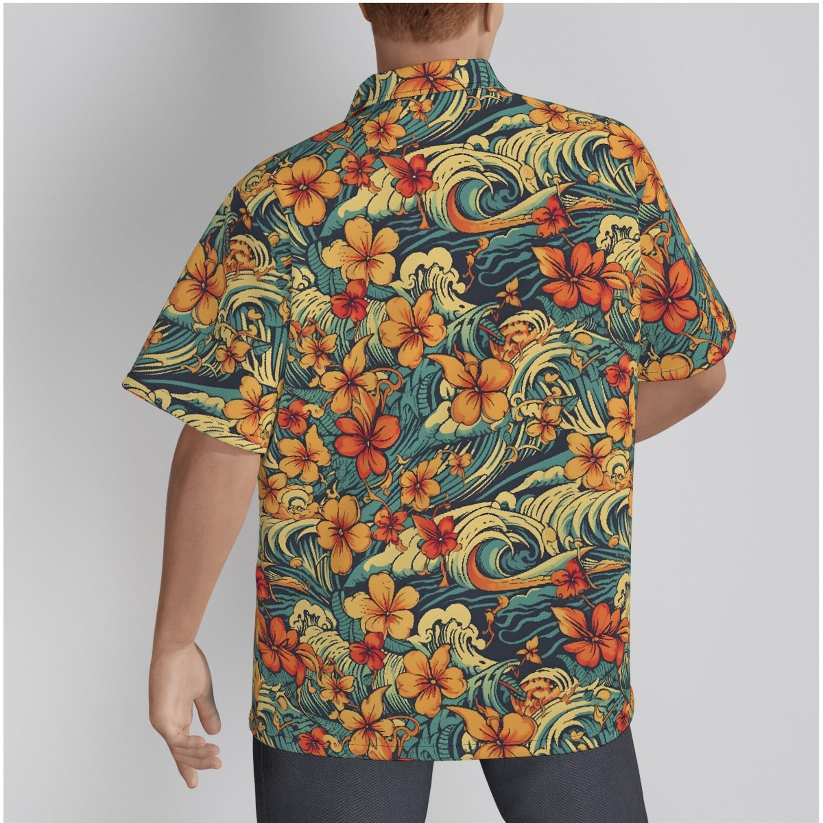 Classic Retro Hawaiian Pattern Psychobilly Hawaiian Shirt