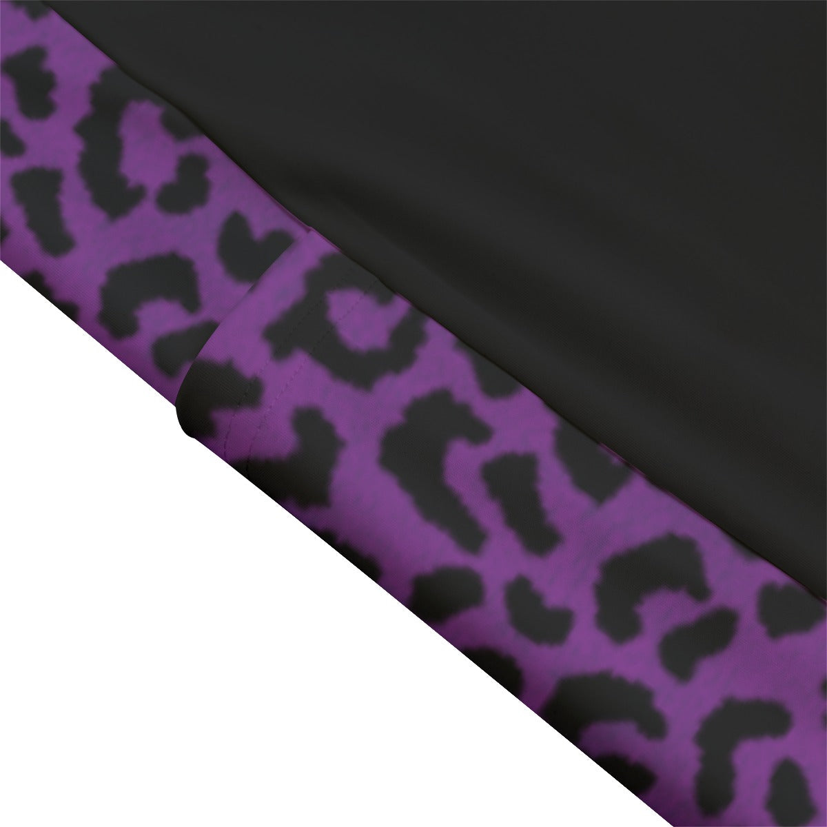 Purple Leopard High Waist Leggings With Side Pocket