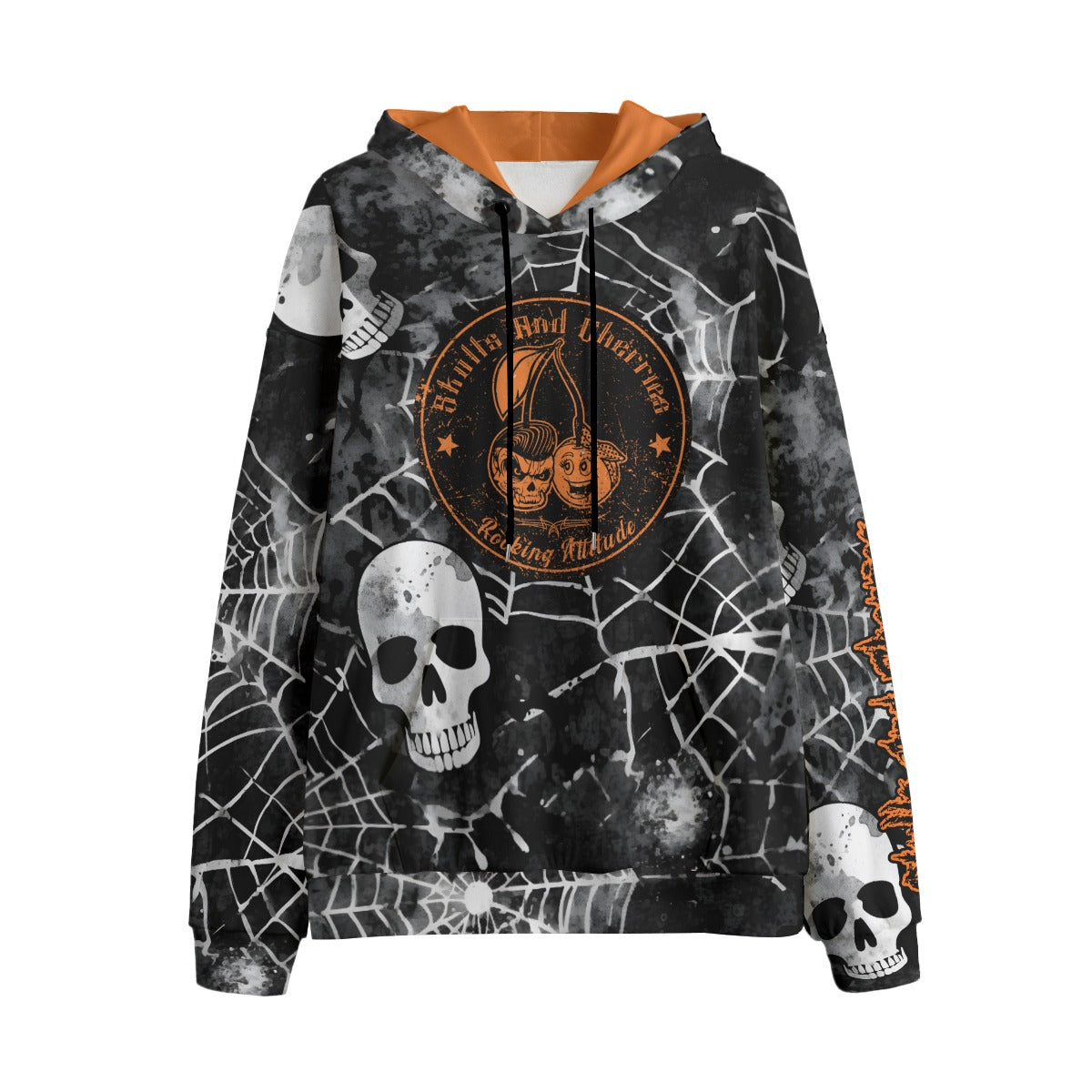 Crypt Dweller Orange Highlights Unisex Fleece Pullover Hoodie