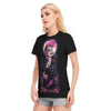 Stay Psycho Pink full moon Pinup Psychobilly T-shirt