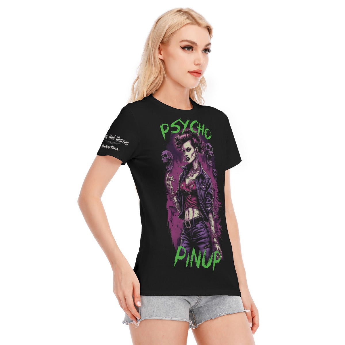 Green and Purple Psycho Pinup