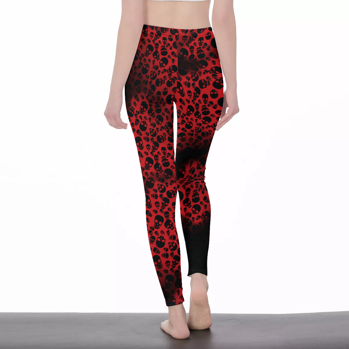 Red Foggy Skulls  Casual Leggings