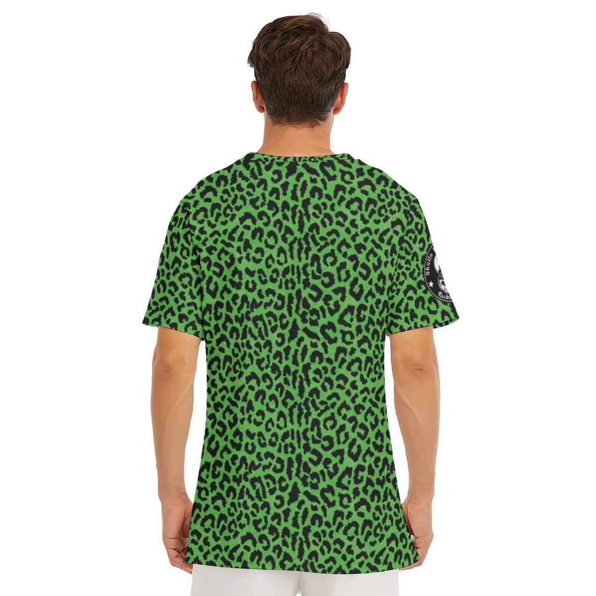 Green Leopard Full Print T-shirt