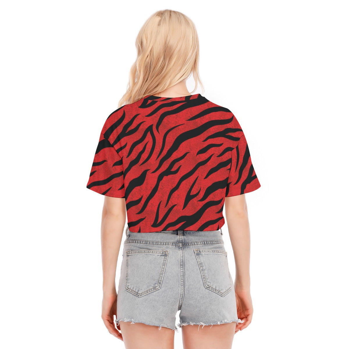 Red Zebra Crop Top