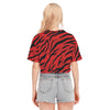 Red Zebra Crop Top