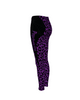 Purple Animal Print Psychobilly Casual Leggings