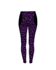 Purple Animal Print Psychobilly Casual Leggings