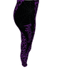 Purple Animal Print Psychobilly Casual Leggings