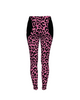 Pink Animal Print Psychobilly Casual Leggings