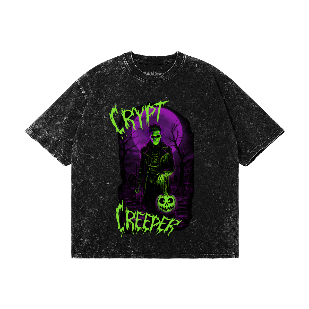 Premium Snow Washed ''Crypt Creeper'' Unisex Tshirt